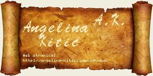 Angelina Kitić vizit kartica